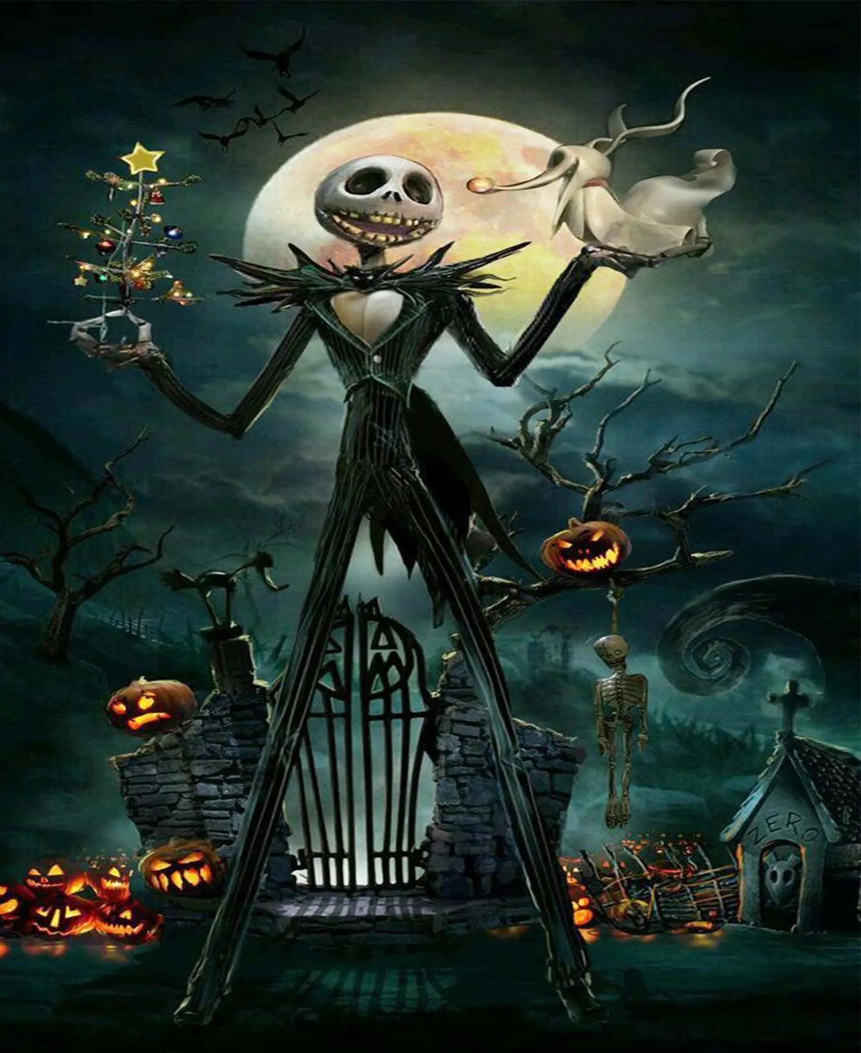 

5D Skeleton Demon Diamond Painting Kits Full Round Drill Home Decor Mosaic Embroidery Art Crafts Unique Gift