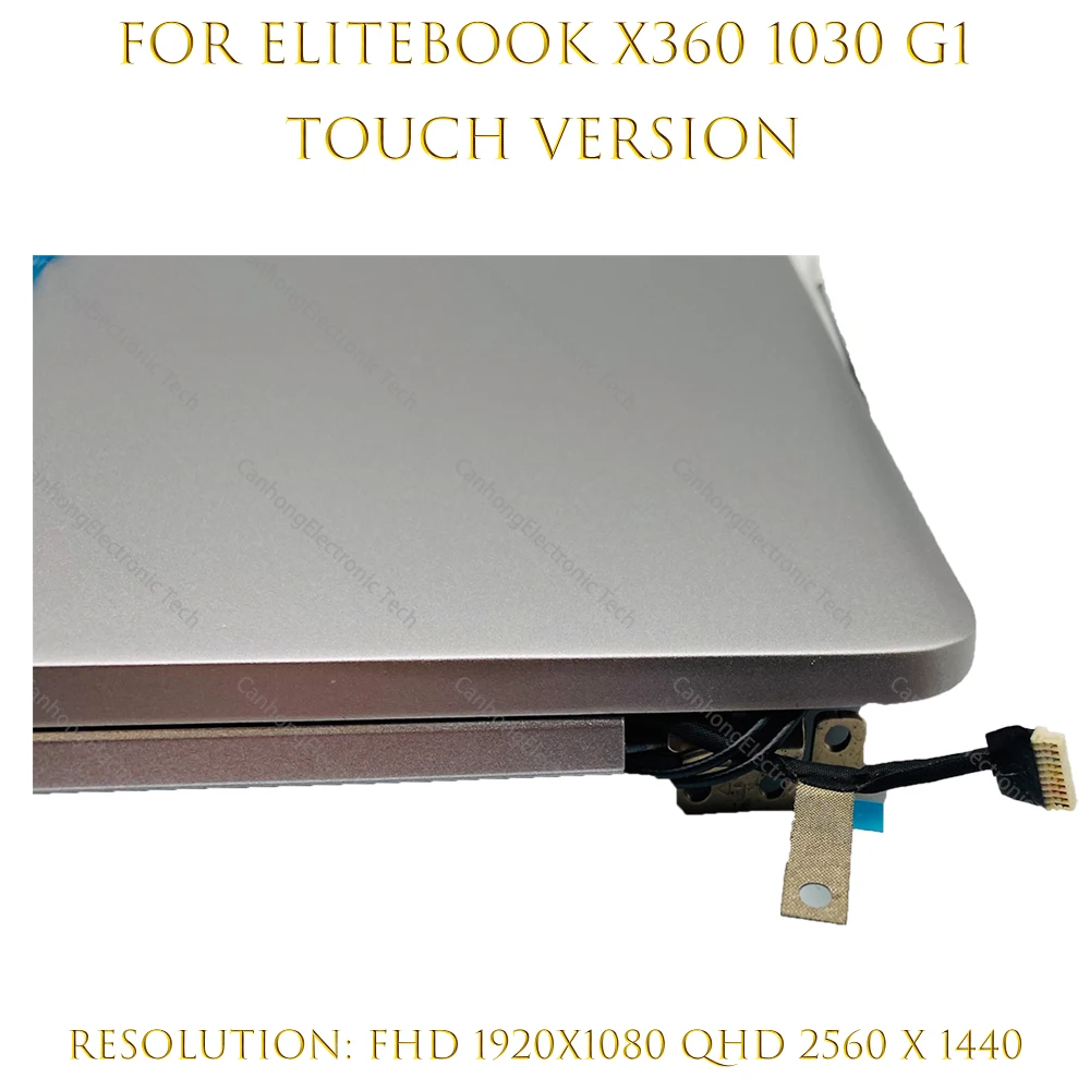 Новый ЖК-дисплей 13 3 дюйма FHD QHD + для HP EliteBook 1030 G1 сенсорный экран полная сборка