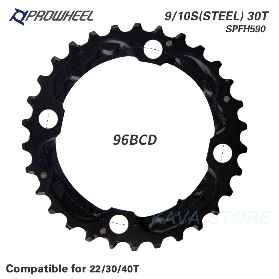 Круглая Звездочка PROWHEEL 64/96/104BCD для горного велосипеда звездочка 22/24/30/32/40/42/44T