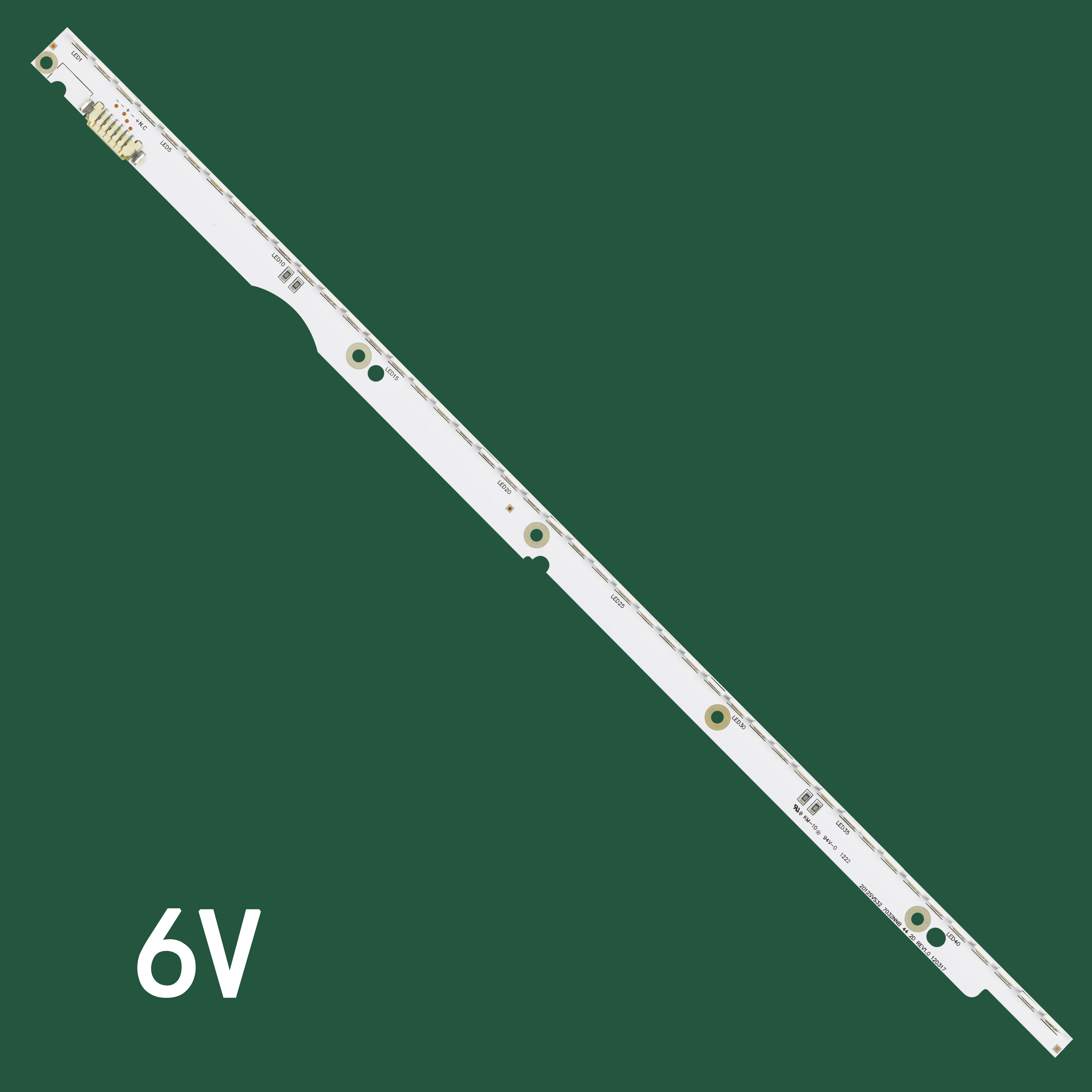 

44LED*6V New LED Strip 2012SVS32 7032NNB 44 2D REV1.0 For Samsung V1GE-320SM0-R1 UA32ES5500 UE32ES6100 UE32ES5530W UE32ES5507