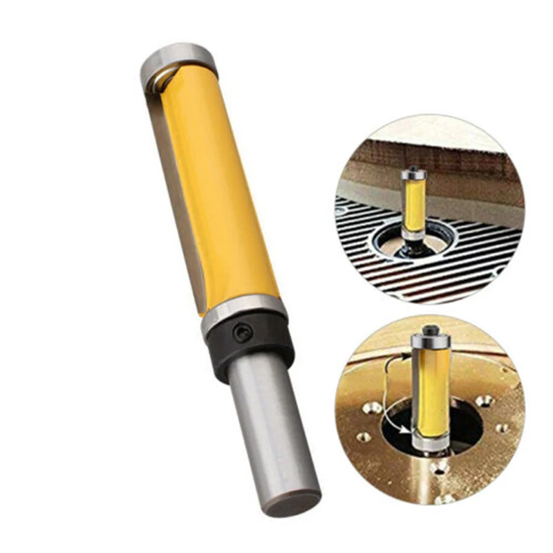 

1/2 Shank Pattern Flush Trim Router Bit Top Bottom Bearing 2-1/2 Wood Cutter