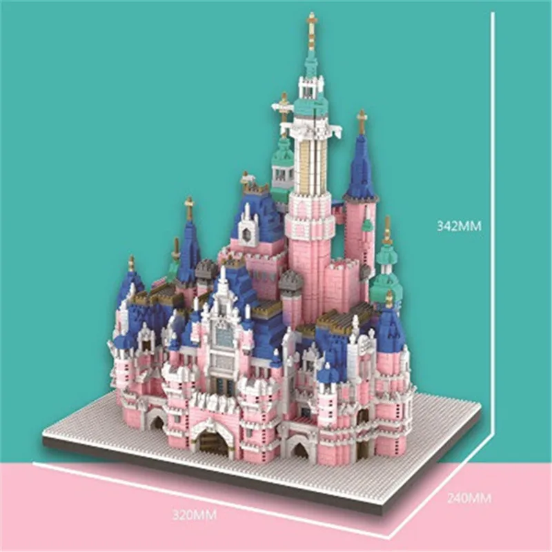 ZRK 6300 + шт мультфильм фигурки город модель DIY Алмазная замок Landmark конструкторных