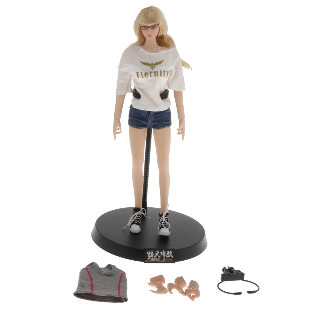 

1/6 Scale Angel Yan Action Doll Body Holder Fans Gift Collectibles Desktop Decor