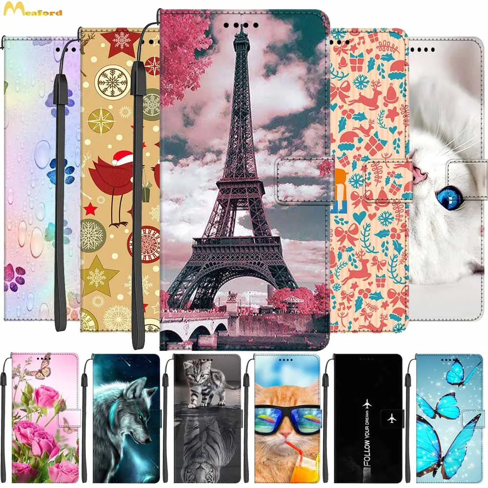 

For Moto G Fast Case Wallet Magnet Stand Leather Cover For Motorola Moto G Fast Flip Cases 6.4" Phone GFast Fashion Bags Funda