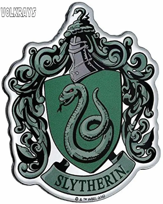 Volkrays оригинальная автомобильная наклейка Slytherin эмблема аксессуары
