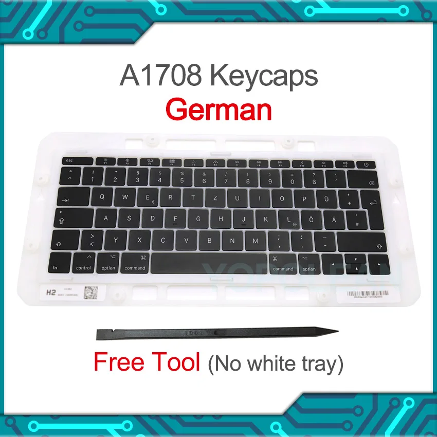 Новые Замена клавиатуры для Macbook Pro 13 &quotA1708 клавиатура немецкие колпачки клавиш