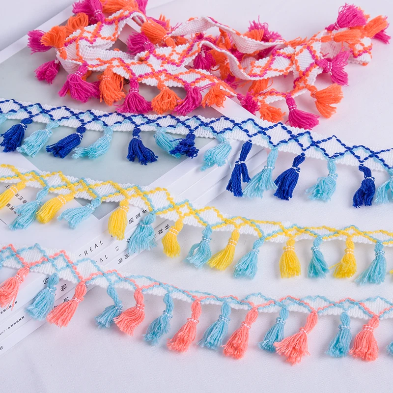 1 ярд кисточки бахрома отделка Ткань кружевная с кисточками для штор Украшение DIY