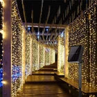 СВЕТОДИОДНАЯ Гирлянда-занавеска на солнечной батарее, 3 м х 3 м