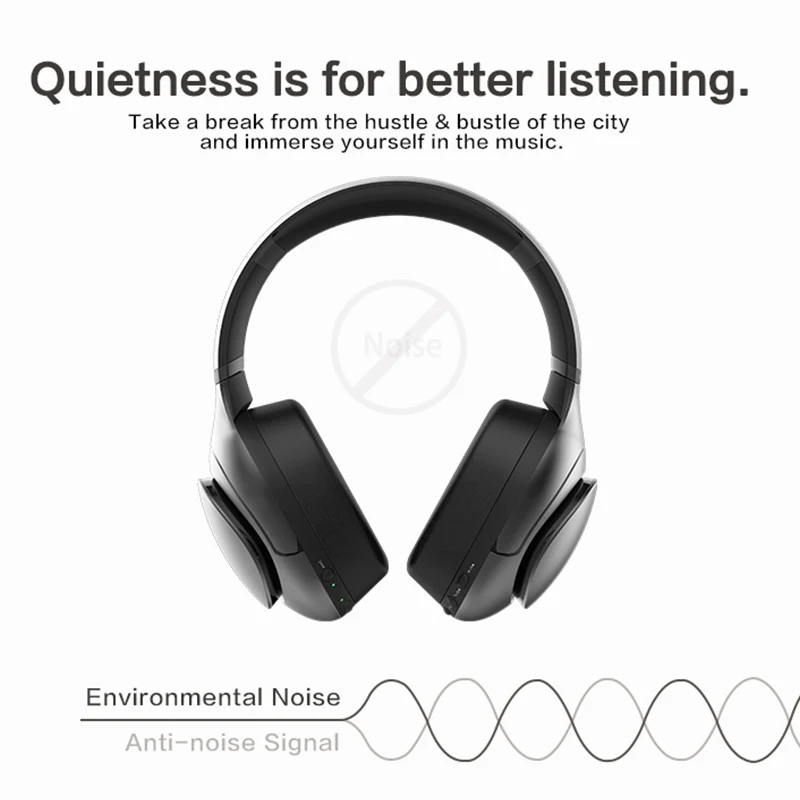 Гарнитура HiVi с Bluetooth 5 0 беспроводная ANC Беспроводная зарядка управление через