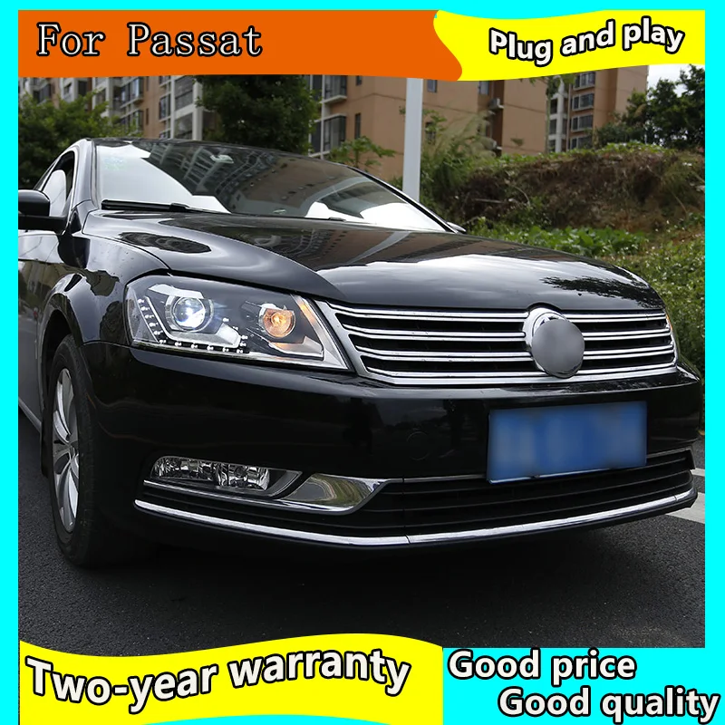 Автомобильный Стайлинг для VW EUR Passat B7 фары 2012 2016 светодиодный Bi Xenon объектив DRL HID