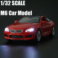 132 new m6 simulation alloy car model diecasts toy vehicles metal car sound light toys for kids gift collection