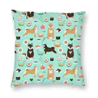 Милый чехол для подушки с изображением собаки Шиба-ину, суши, чехол для подушки с 3D рисунком японских домашних животных, чехол для подушки, чехол для дивана, подушка на заказ, чехол для домашнего декора