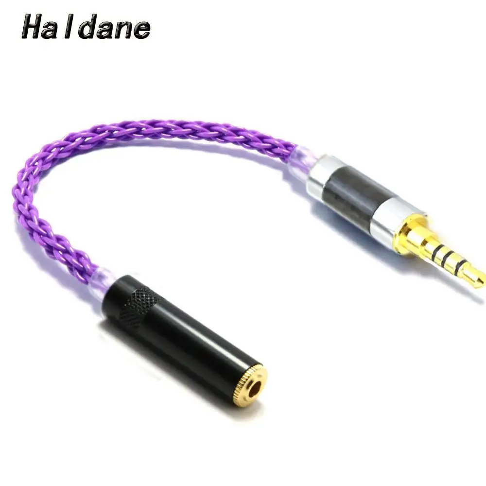 

Haldane HIFI Carbon Fiber 3.5mm TRRS Balanced Male to 3.5mm Strero Female Audio Adapter Cable 3.5mm TRRS to 3.5mm TRS Cable