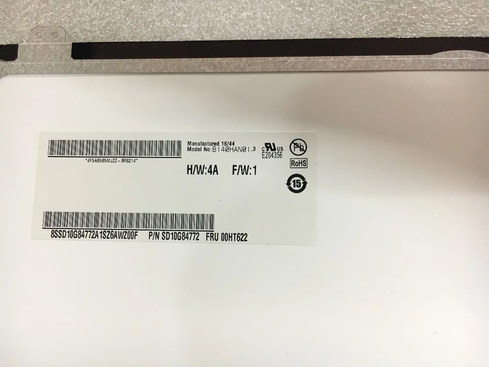 Матрица для ноутбука Lenovo Thinkpad T440P T440S T450 T450S B140HAN01.3 14 0 дюйма 30 контактов |
