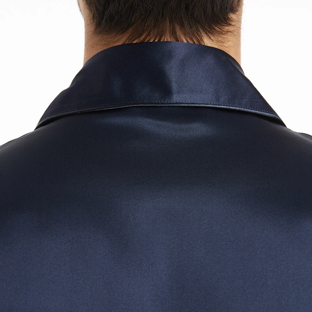 LILYSILK 100 Silk Pajamas Set For Men 19 momme Mulberry Luxury Long Sleeves Notched collar Men's Clothing Free Shipping