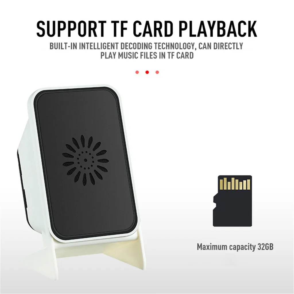 Портативный мини Mp3 музыкальный медиаплеер поддержка 32 Гб микрофона TF кардридер
