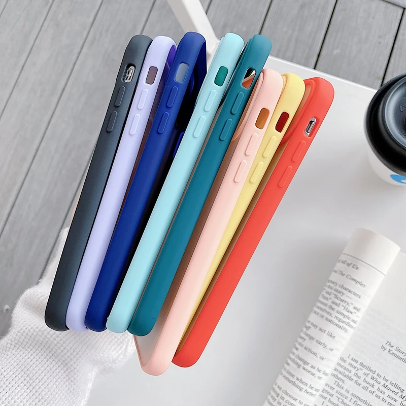 

Push pull Protection Candy Transparent Phone Case For iPhone 11 Pro Max 7 8 Plus XR X XS MAX SE 2020 Shockproof Case Cover