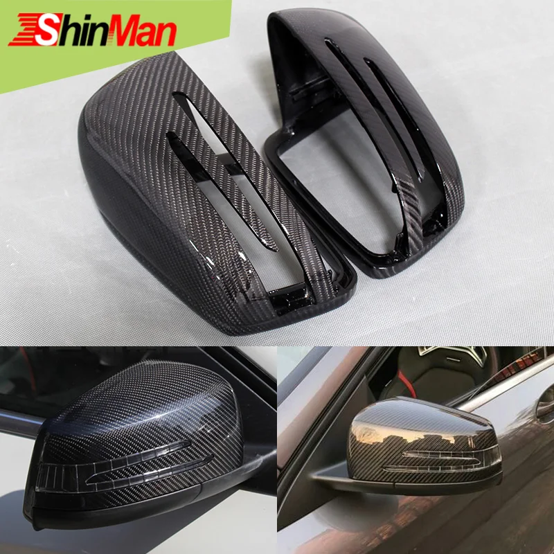 ShinMan зеркало заднего вида из углеродного волокна для Mercedes-Benz A C E Class CLA CLS W176 A200 180 260