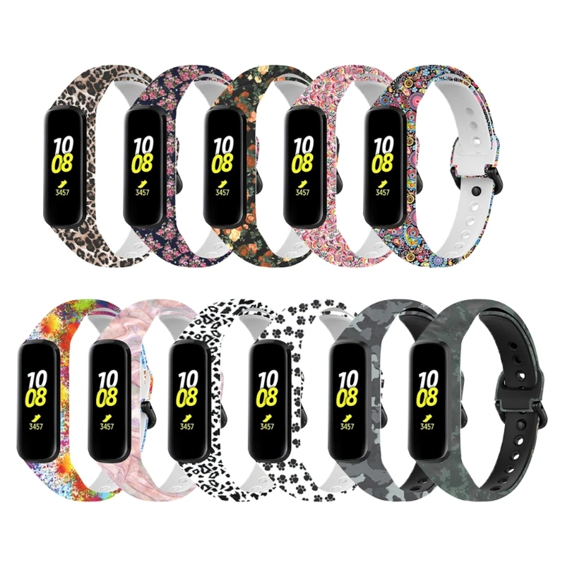

Durable Soft Silicone Wristband Replacement Watch Band Strap Fit2 Sport Band For -Galaxy Fit 2 SM-R220 Smart Wristband