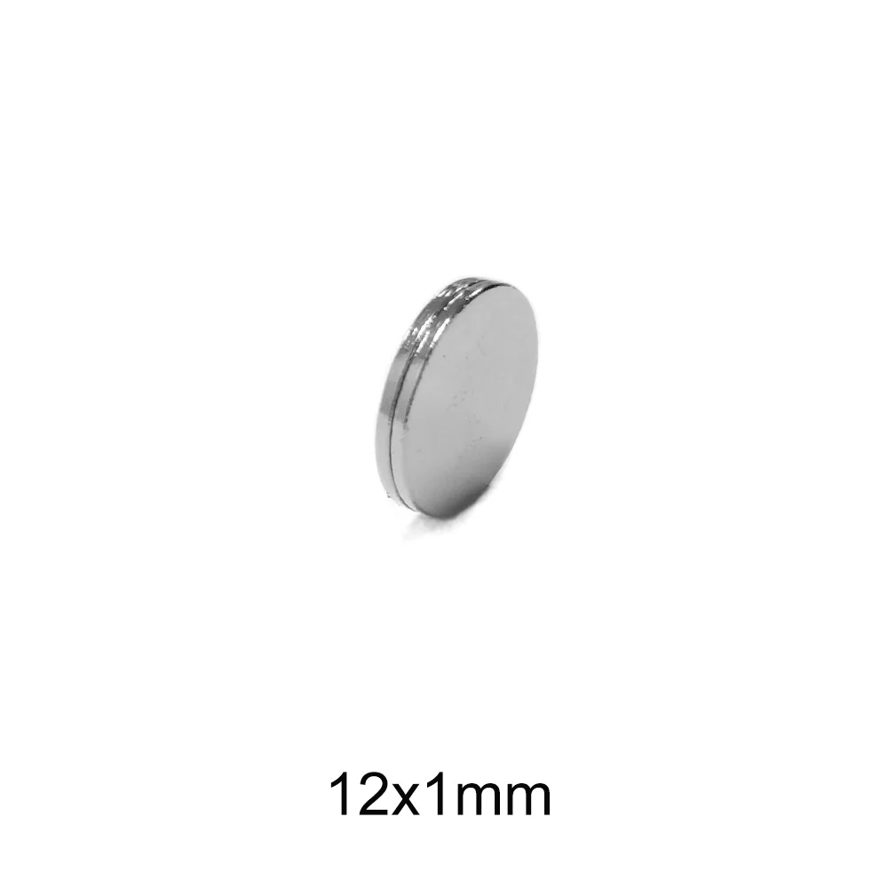 

20/50/100/200/300/500PCS 12x1 Round Strong Powerful Magnets N35 Permanent Neodymium Magnet Disc 12x1mm 12*1 Thin Search Magnet
