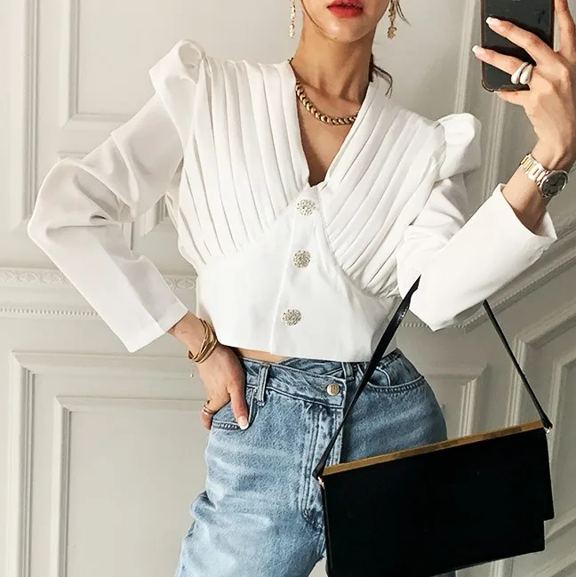 

New Embroidery Lace Transparent Womens Blouses Summer Tops Femme Casual Women Shirt Long Sleeve Girls Blouse Plus Size Blusas