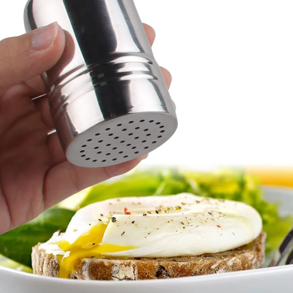 Нержавеющая сталь специй сахар соль перец травы шейкер Jar готовить приправы