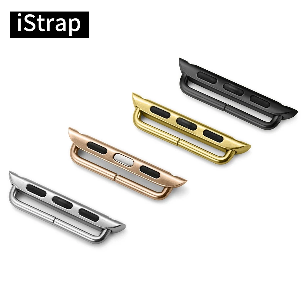 IStrap 4 цвета адаптер из нержавеющей стали для Apple Watch 38 мм 42 разъем Пряжка