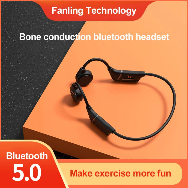 

V12 Wireless Bluetooth Earphone Bone Conduction Headset Stereo Bass Protection Long Standby Protection Ear Bluetooth Headphone