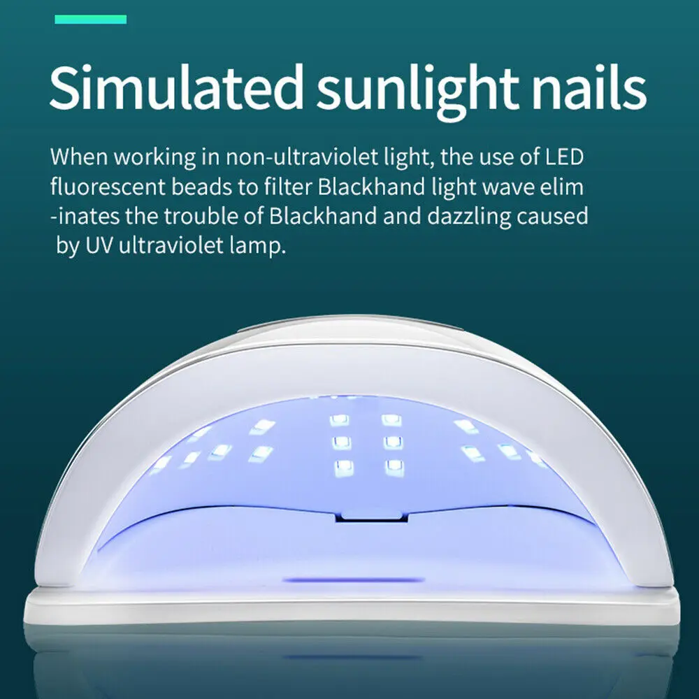 

High Power 120W LED Nail Lamp Nail Dryer UV Lamp For Curing UV Gel Nail Polish With Motion Sensing LCD Display Nail Art Tool