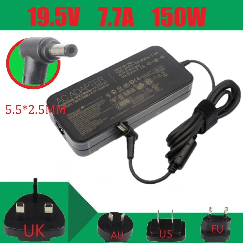 

Натуральная ADP-120ZB BB ADP-150NB D зарядное устройство 19,5 V 7.7A 150W ac адаптер питания для ноутбука ASUS A17-150P1A G73SW G71G G74 G72G G73S X73 GL503