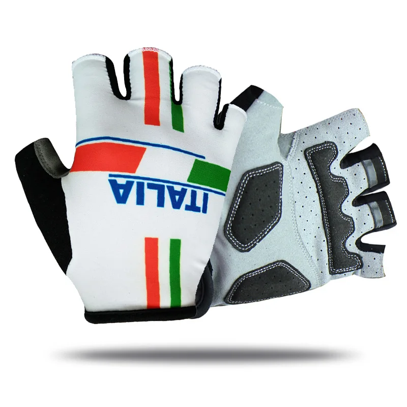 

2021 Italy Cycling Gloves for Men Women Gel Pad Sports Glove Outdoor Racing Moutain Road Bike Gloves Half Finger Bicycle Gloves