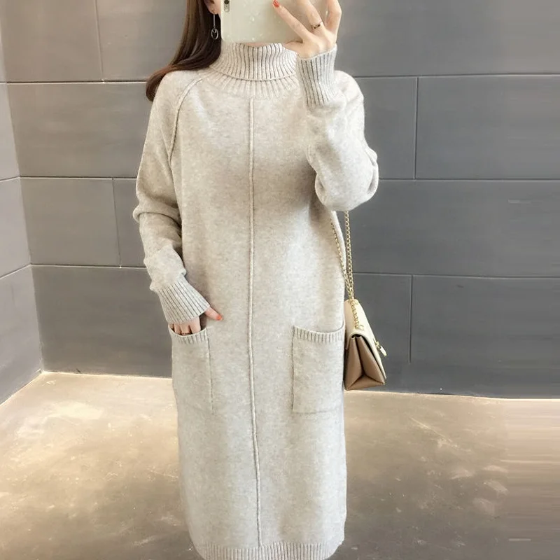 Весна/осень женская одежда компьютерная трикотажная Женская свитера высокие