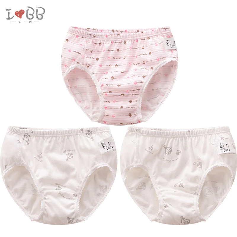 Комплект из 3 предметов трусики для девочек детские трусы девушек милые