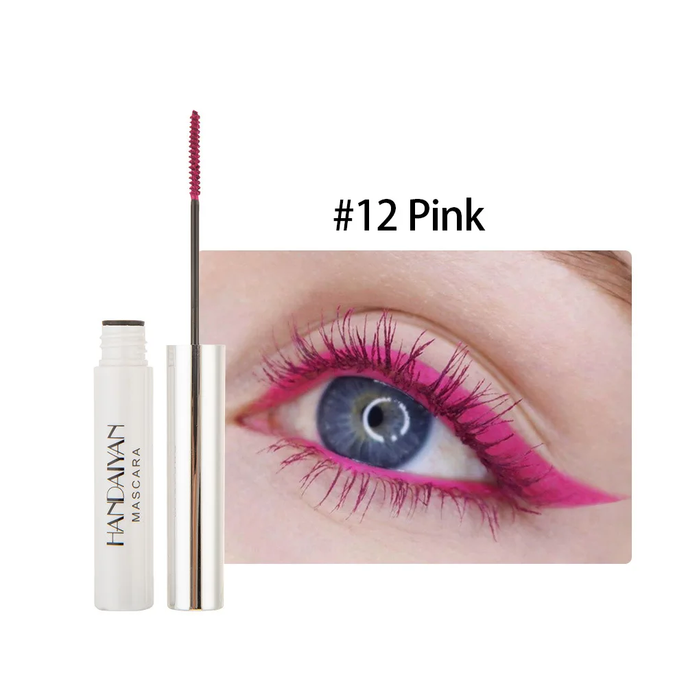 

Handaiyan hot sell Colorful mascara for Christmas Thick curling mascaras Slender and not smudged mascara