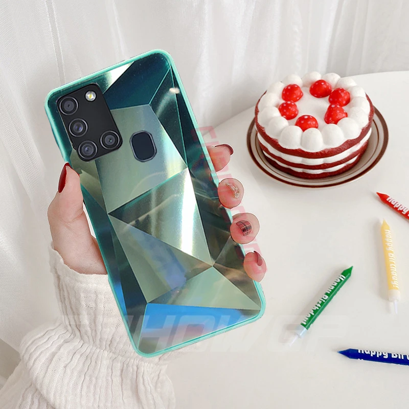 Зеркальный чехол для Samsung Galaxy A51 A71 A21S A01 A11 A31 A41 M11 M21 M30S A 51 71 | Мобильные телефоны и