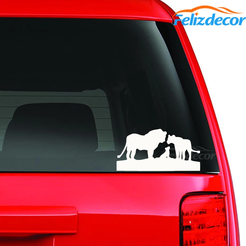 Наклейки на автомобиль &quotСемья львов&quot автомобильное окно наклейка багажник