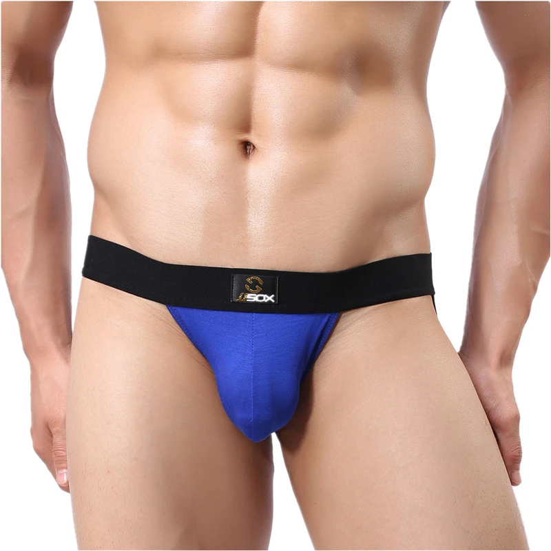 Мужские трусы джоки из модала черные удобные стринги сексуальное нижнее белье