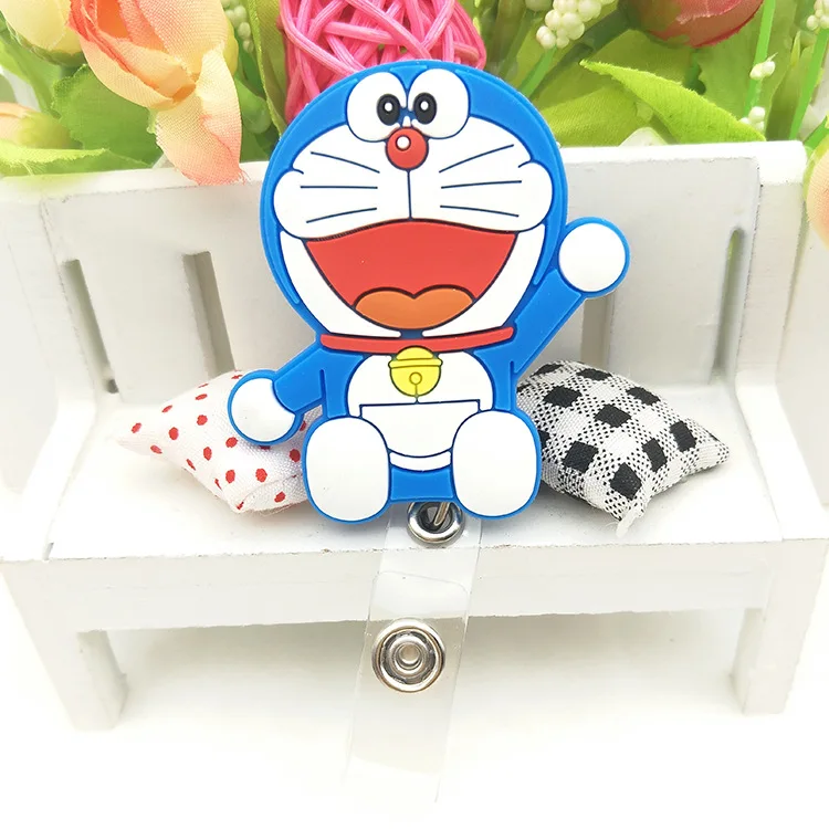 Телескопический мультфильм выдвижной держатель для бэйджа катушка идентификатор автомобиля карты студента медсестры имя карты пластик PVS значок канцелярские принадлежности - Цвет: 8