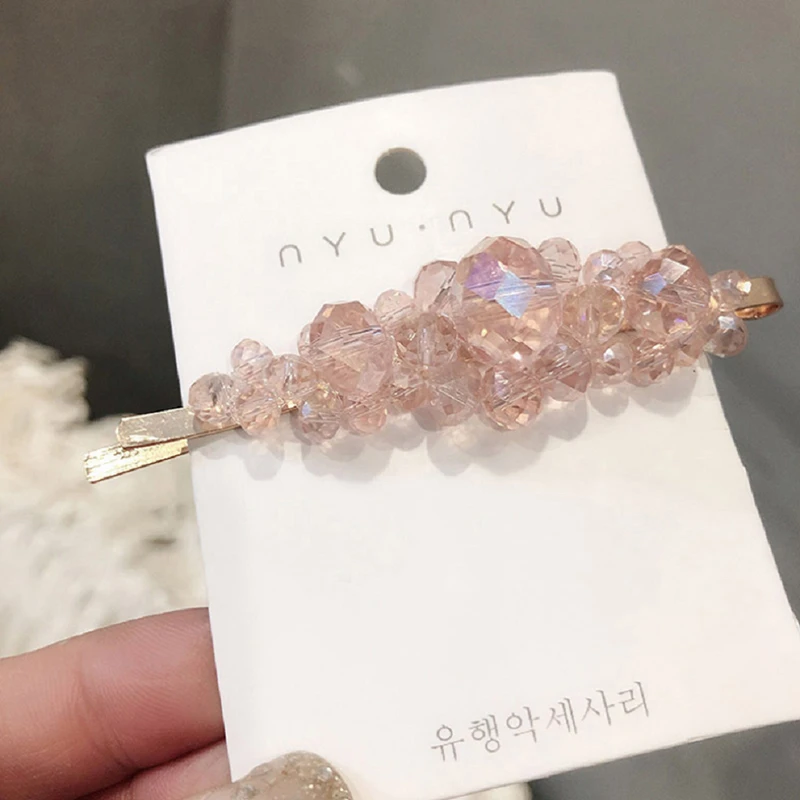 1 Pc/lot Bling Crystal Hair Clip For Women Girls Rhinestone Hairpin Barrette Accessories Gift | Красота и здоровье