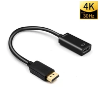 dp to hdmi compatible cable 4k 1080p male to female converter cables adapter video audio for pc tv projector hp laptop