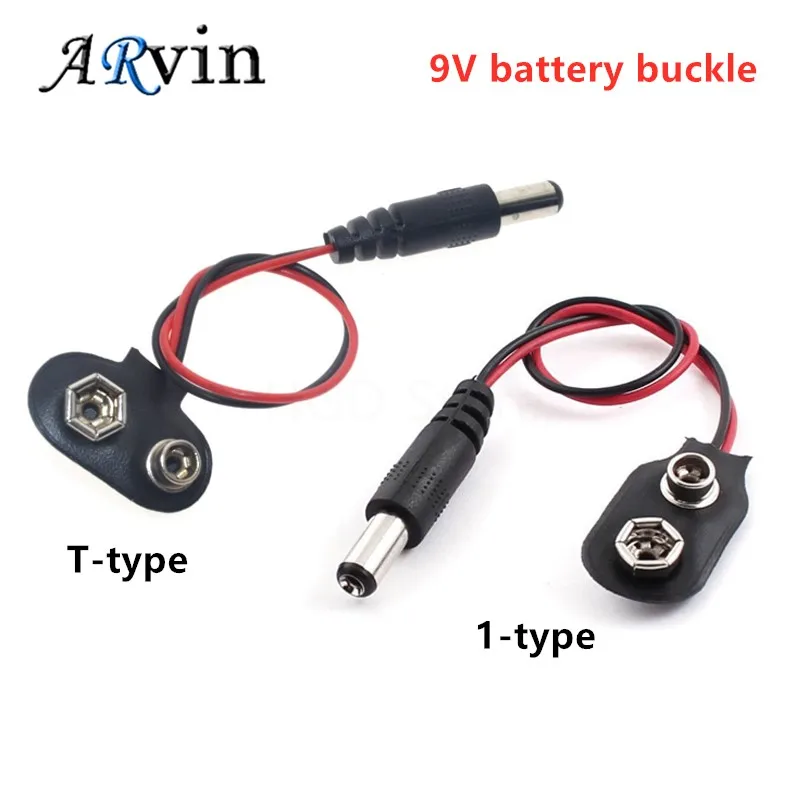 

Зажимы для аккумулятора 9 В, 10 шт., 15 см, черные, красные, для Arduino