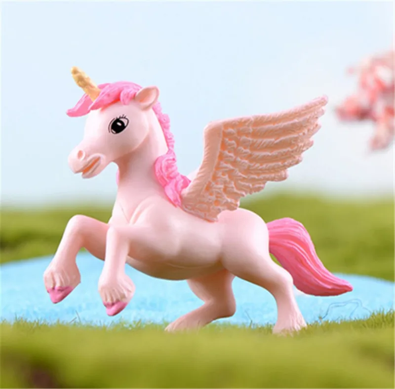 Из мультфильма Холодное сердце 1 шт. Единорог миниатюрные фигурки Фея садовые