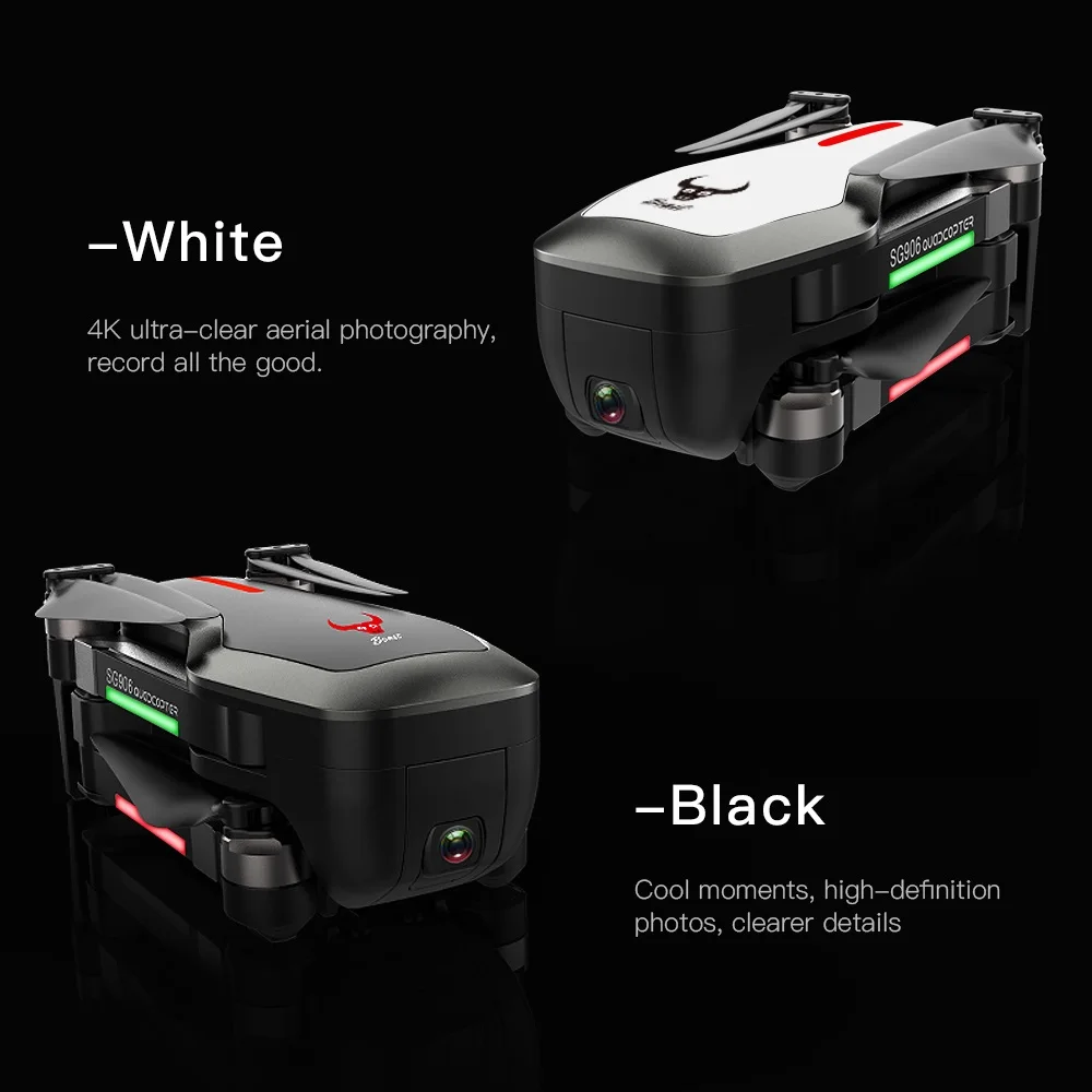 Двойной GPS Дрон 4K HD двойная камера Квадрокоптер бесщеточный мотор умное слежение