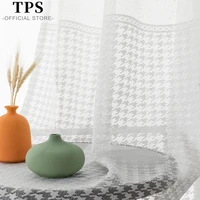 tps tulle embroidered sheer curtains for living room voile curtains for the room bedroom kitchen window treatment blinds drapes
