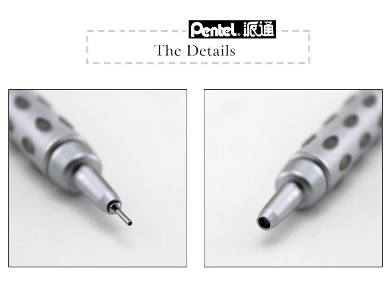 4 Pentel GRAPHGEAR 1000 механические разработки карандаш комплект PG1013/15/17/19(0,3/0,5/0,7/0,9 мм
