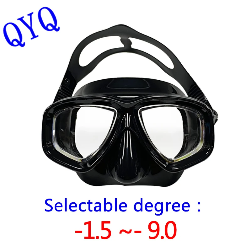 

Official genuine QYQ Snorkeling mask optical myopia lens mask suit adult universal free diving mask