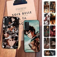 toplbpcs attack on titan mikasa phone case for huawei honor 8 9 10 5a 30 20 pro lite 8x 8c