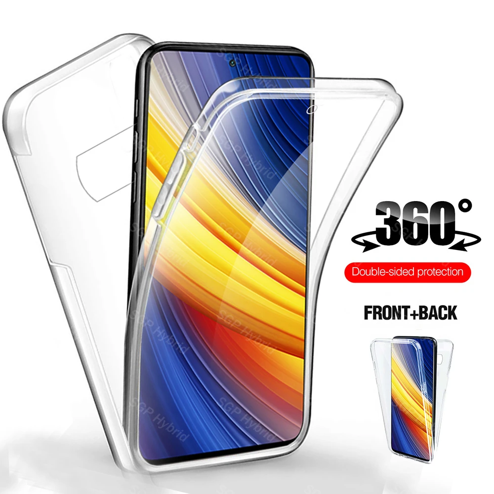 360° transparent protective case for xiaomi poco x3 pro 3x x3pro pocox3 pocophone poxo poko x 3 pro silicone phone cover coque free global shippi