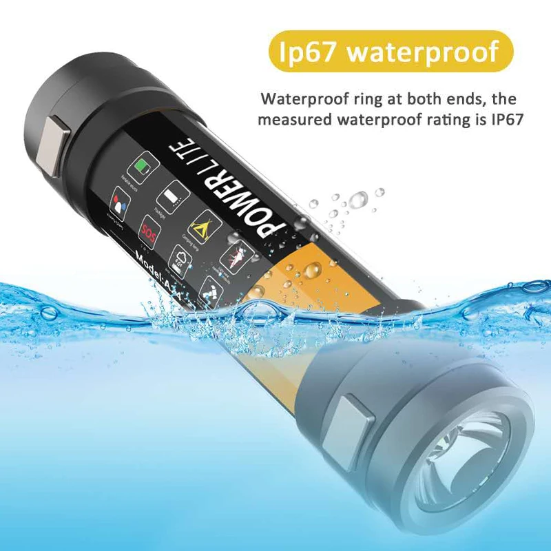 

A24 5V 8800mAh Long Multifunctional Mosquito Repellent Flashlight Waterproof Rechargeable Emergency Rescue Warning Light