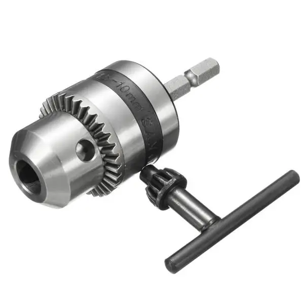 

1-10 мм сверлильный патрон драйвер конвертер 3/8 дюймов 24UNF с 1/4 дюймовые шестигранные ключевой адаптер